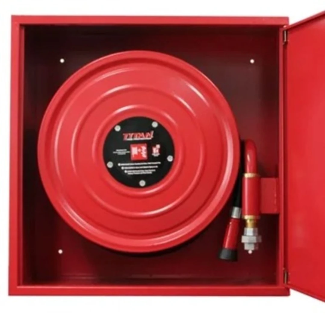 Wall-Mounted Fire Hose Reel Cabinet – Emergency Safety Equipment